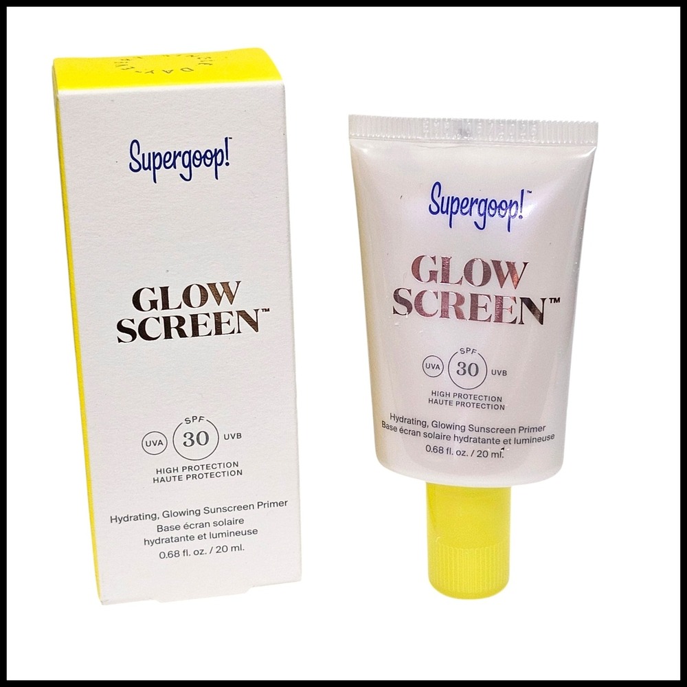 SuperGoop! Glowscreen SPF 30 Hydrating Primer 0.68 fl.oz. 20 ml. Travel Size